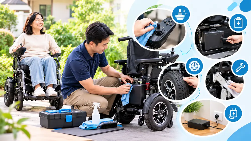 perawatan kursi roda elektrik